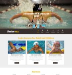 游泳培训班CSS企业模板