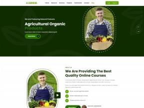 绿色有机生态果蔬农场网站模板