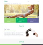 瑜伽健身HTML5模板下载