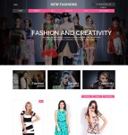 巴黎时装秀购物网站模板