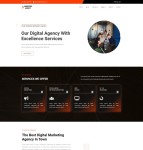 互联网数字营销服务机构网站模板