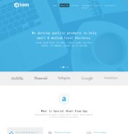 蓝色设计公司网站模板