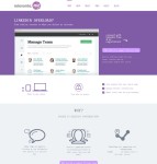 紫色开发者分享网站模板
