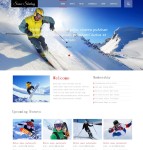滑雪运动户外网站模板