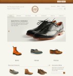 棕色鞋子商城网站模板