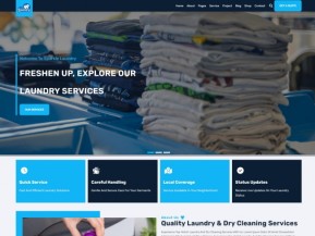 HTML5衣物洗护服务网站模板