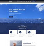 响应式太阳能能源公司网站模板