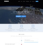 航天卫星主题网站模板
