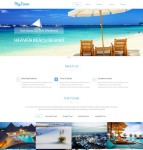 海边度假旅游网站模板