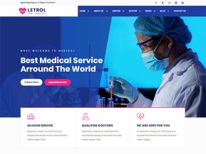 健康医疗行业网站模板