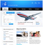 蓝色航空公司html5模板