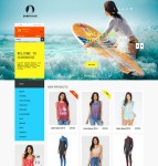 冲浪服饰销售网站模板