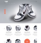 运动鞋外贸商务网站模板