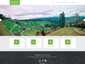 绿色大气PC网站模板
