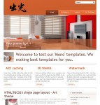 橙色装修公司html5模板