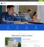 蓝色大学教育官网网站模板