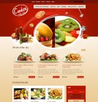 特色美食HTML红色模板