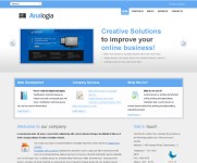 蓝色简单商务企业网站模板