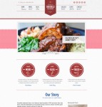 餐厅企业html网站模板