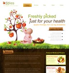 儿童健康食品网站模板