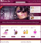 女性化妆用品网页模板