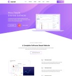 紫色软件服务公司网站模板