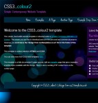 简单时尚色彩CSS3模板