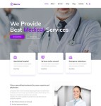 健康医疗服务中心网站模板