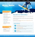 冬季运动CSS网页模板