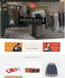 服装网上商店网站模板下载