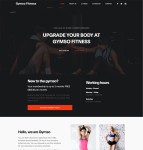 黑色健身房宣传网页模板
