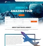 宽屏环球旅行网站模板