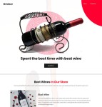 葡萄酒商品外贸网站模板