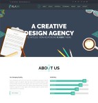 创意设计机构单页模板