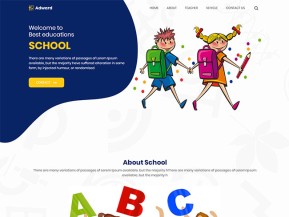 儿童幼教培训机构网站模板