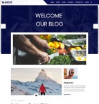 户外探险登山博客网站模板