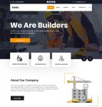 工程施工公司网站模板