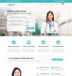 医疗科技公司网站模板