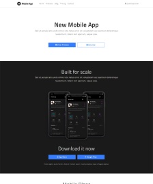 Mobile App网站模板