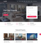 房产租赁单页网站模板