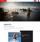 海上冲浪旅游项目网站模板