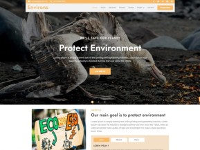 HTML5保护环境保护动物宣传网站模板