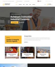 工业建筑公司HTML5模板