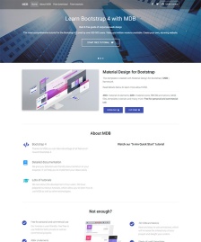 Bootstrap引导页单页模板