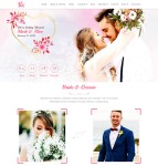 婚纱摄影婚礼主题网站模板