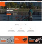自行车服务公司宣传网站模板