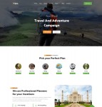 旅行冒险运动定制服务网站模板