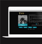黑色全屏音乐娱乐爱好者个人网站html模板