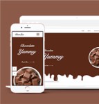 清爽美味甜品巧克力厂商官网网站模板