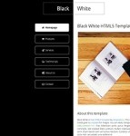 黑白视差产品宣传服务介绍自适应HTML5网站模板